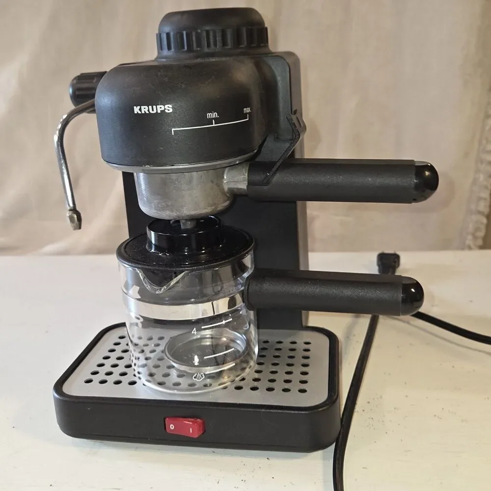 Vintage Krups Type 963/A Espresso Mini Machine Complete Set - Tested & Works